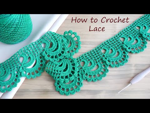 Видео: Простое ЛЕНТОЧНОЕ КРУЖЕВО вязание крючком КАЙМА мастер-класс How to Crochet Lace Tape Ribbon