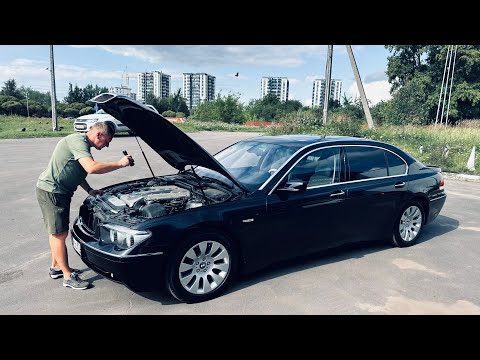 Видео: Ушедшая эпоха мощи и комфорта. BMW E65 760Li V12 444л.с. Будни автоподборщика. Псков.