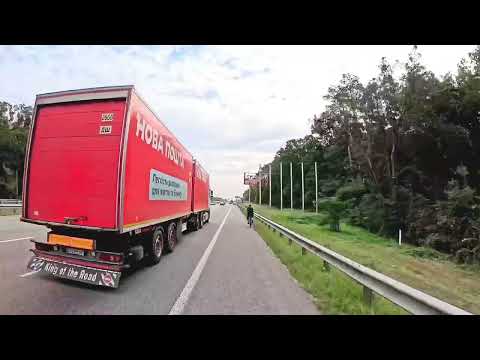 Видео: Киев-Борисполь:Шоссе как взлетная полоса.