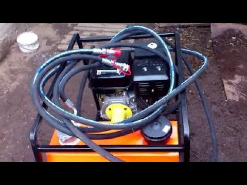 Видео: Первое подключения распределителя и гидромотора к самодельной масло-станции, для  самодельной МГБУ!