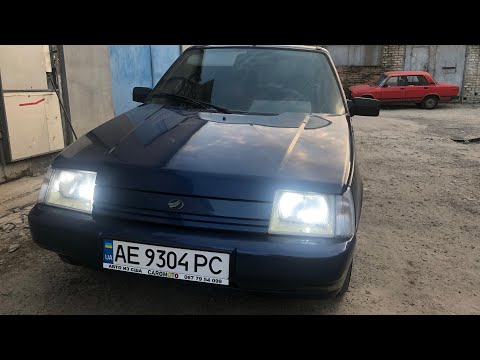 Видео: Славута установил LED лампы в габариты, поставил ветровики окон, купил новые запчасти на Ласточку