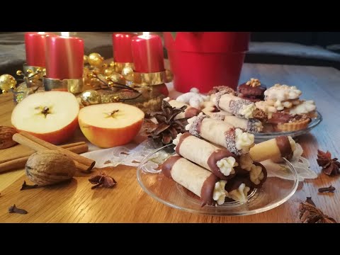 Видео: Медовые трубочки - с которых просто пыль / Рождественское печенье / @Jana C.