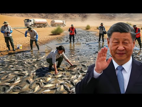 Видео: Китай Вылил Море Рыбы в Пустыню — То, Что Случилось Потом, Шокировало Всех Биологов
