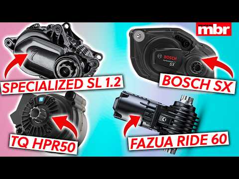 Видео: Какой лучший лёгкий мотор для электровелосипеда? Bosch SX, TQ HPR50, Fazua Ride 60 и Specialized SL