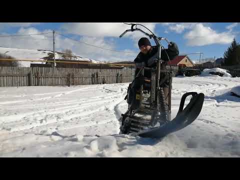 Видео: САМОДЕЛЬНЫЙ СНЕГОКАТ ПОЕХАЛ (осталось мелочевка)