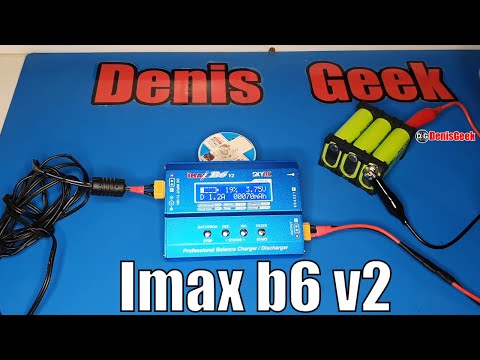 Видео: Универсальное зарядное устройство IMAX b6 v2 skyrc новая версия зарядного для аккумуляторов