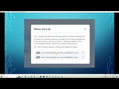 Видео: Получение сведений о КПТ в формате XML
