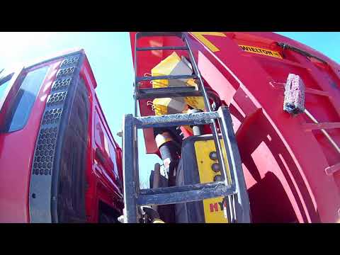 Видео: Еду работать#man tgs#самосвал.некогда было обрабатывать видео.возим асфальт,пробил колесо