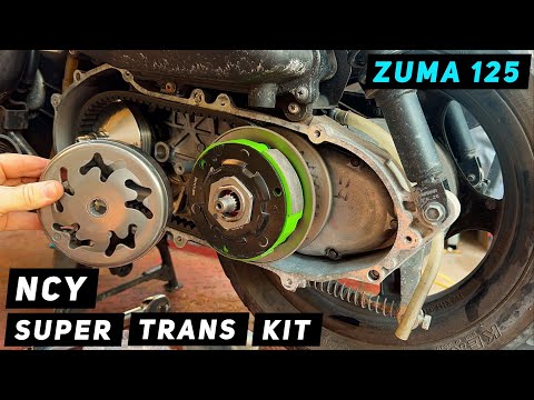 Видео: Yamaha Zuma 125 - Установка комплекта трансмиссии NCY Super | Mitch's Scooter Stuff