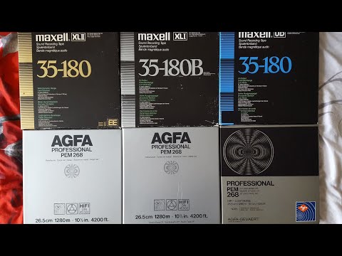 Видео: Maxell,AGFA,Revox.Моя коллекция лент.