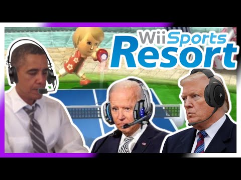 Видео: Президенты США играют в настольный теннис в Wii Sports Resort