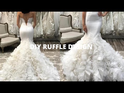 Видео: УЗНАЙТЕ, КАК СДЕЛАТЬ УЗОР ИЗ ТЮЛЯ С РЮШАМИ НА ПЛАТЬЕ | КАК СДЕЛАТЬ МОДНОЕ ПЛАТЬЕ С УЗОРОМ С РЮШАМИ