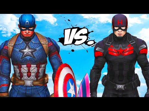 Видео: капитан америка против капитана гидры - эпическая битва
