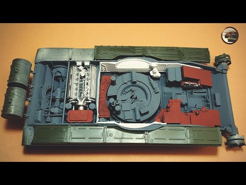 Видео: Т-72 Сборка и Покраска Внутрянки Корпуса. Сборная модель в 1/35 от Amusing Hobby 4 серия