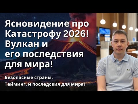Видео: Ясновидение: Главная КАТАСТРОФА 2026 года! ВУЛКАН и его последствия! Безопасные страны и советы!