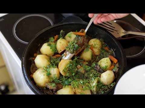 Видео: Свиные рёбрышки с картошкой по татарски в казане.Как сытно и вкусно накормить голодных мужиков