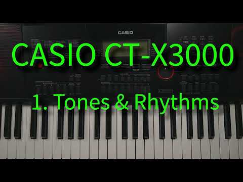 Видео: Casio CT-X3000 1. Тоны и ритмы — как выбрать