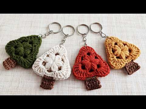 Видео: Как связать очаровательные мини-брелки для рождественской елки крючком