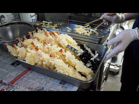 Видео: Настоящий японский! Креветки темпура удон мастер - японская кухня