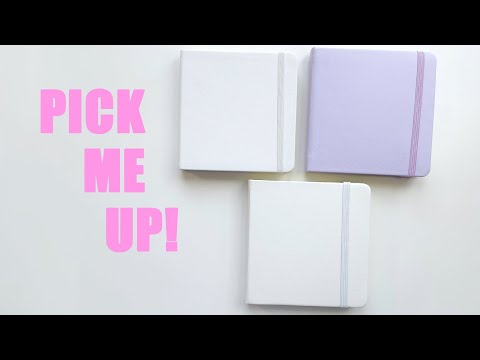 Видео: Мини-сравнение квадратных скетчбуков / Pick Me Up