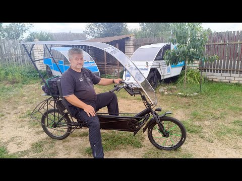 Видео: Белорусский веломобиль седьмого поколения, дорожные испытания