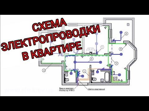 Видео: Схема электропроводки в квартире, проводки,принцип построения электропроводки,электрика в квартире