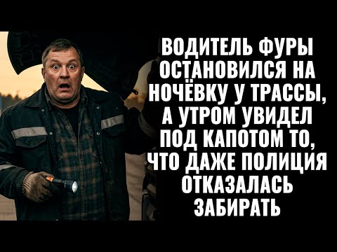 Видео: Водитель фуры остановился у трассы а утром увидел под капотом то что даже полиция отказалась забрать