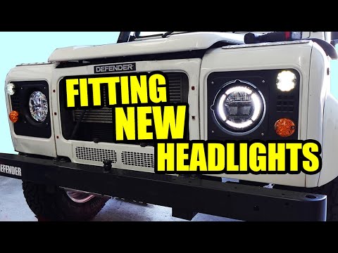 Видео: Как установить новые фары на Land Rover Defender
