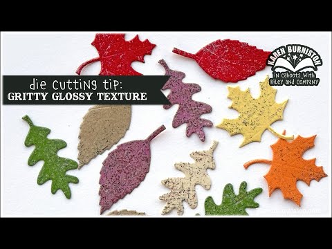 Видео: Совет по высечке: создание шероховатой глянцевой текстуры