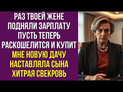 Видео: Раз твоей жене подняли зарплату пусть теперь раскошелится и купит мне новую дачу наставляла сына