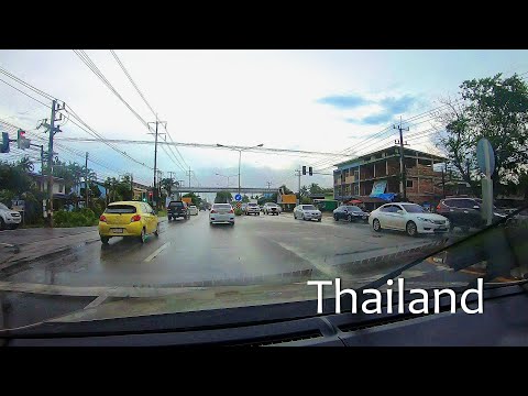 Видео: [4k] По дорогам Таиланда на машине - Таиланд