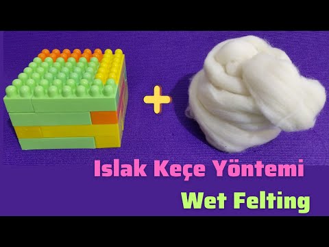 Видео: Как сделать войлочную тарелку методом мокрого валяния | ASMR