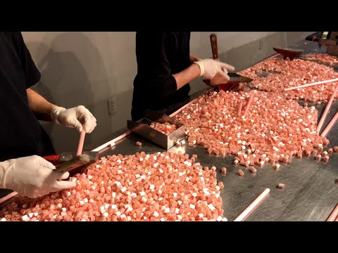 Видео: [Kintaro Ame] Papubbure] Производство розовых конфет [Papubbure]