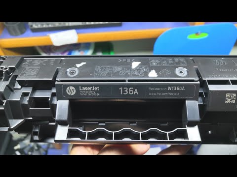 Видео: Заправка картриджа HP JetIntelligence W1360A (№136A) Черный (Black)