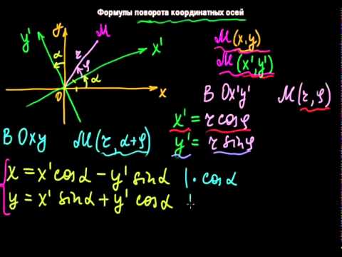 Видео: §35 Формулы поворота координатных осей