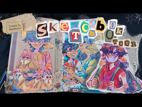 Видео: ○Обзор на скетчбук с одним куском○                    #sketchbook #sketchbooktour