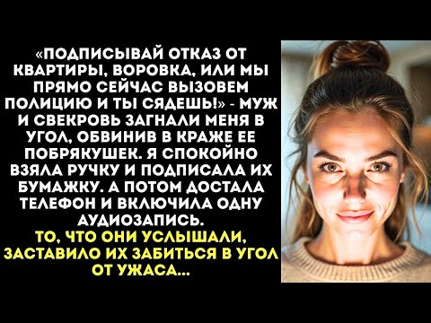 Видео: «Подписывай, воровка, или сядешь!» — орала свекровь, заставляя меня отказаться от квартиры. Но тут.
