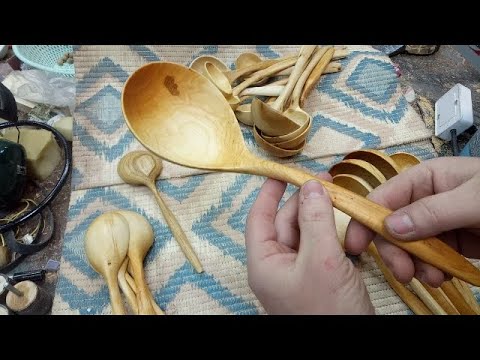 Видео: Ложка из дерева (Верба) Короткая версия.