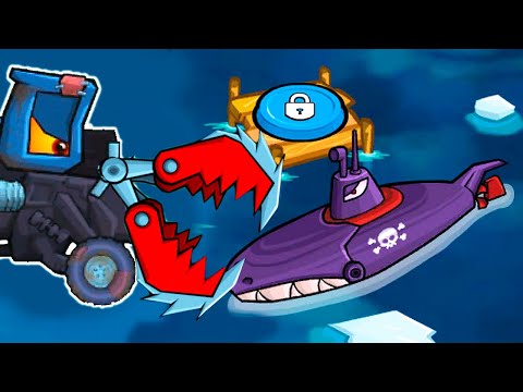 Видео: Car Eats Car Морское Приключение - прохождение компьютерной версии игры Машина ест машину 3
