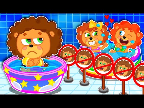 Видео: Левенятко. Малюк в надувному басейні - Мультик для дітей | Lion Family