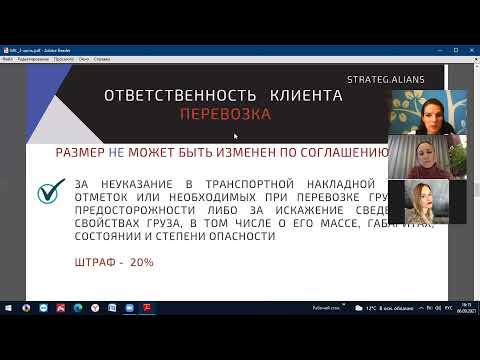 Видео: Ответственность участников перевозки в зависимости от квалификации договора