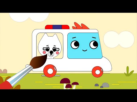 Видео: Грузовичок Пик - Сборник серий про Хулиганов - раскраска для детей!