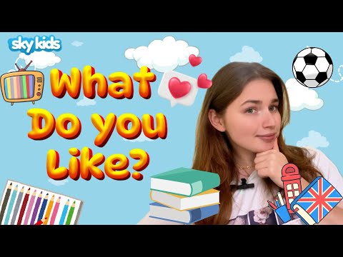 Видео: Учим английский: Хобби и выражения Like / Don’t Like! Простые слова для детей! 🎨📖⚽
