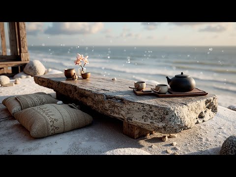 Видео: Азиатская расслабляющая музыка для дзен-медитации и спа ~ Звуки спокойной океанской чайной церемонии