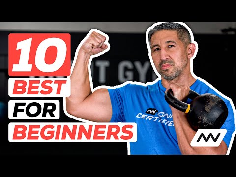 Видео: 10 лучших упражнений с гирей для начинающих | Джон Вулф