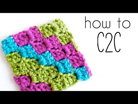 Видео: Как вязать крючком C2C | Урок вязания крючком «Из угла в угол» ♥ ЛЮБИТЕЛЯМ ВЯЗАНИЯ КРЮЧКОМ