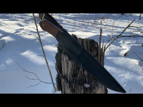 Видео: Нож для выживания из рессоры.