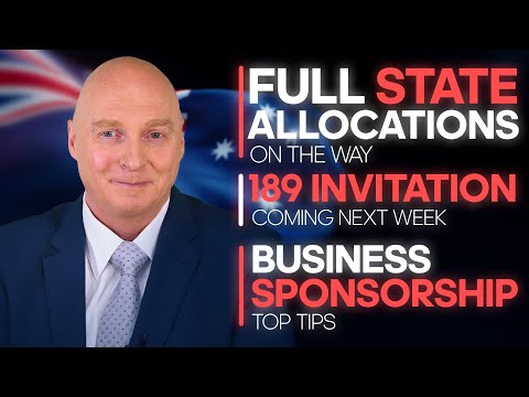 Видео: Новости иммиграции в Австралию, 8 ноября. 189 приглашений на следующей неделе. 11 советов по спон...