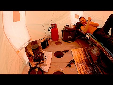 Видео: Зимняя рыбалка с ночёвкой и комфортом Эволюция зимних палаток Нельма.