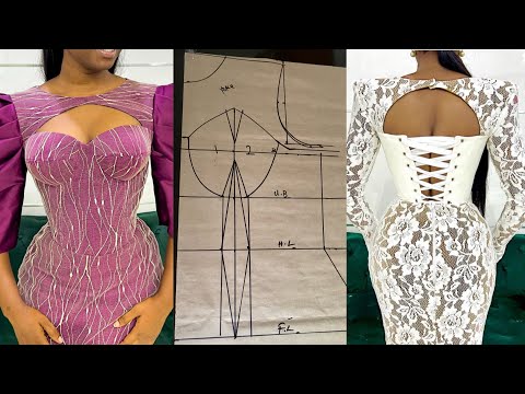Видео: Как измерить и выкроить корсет с детальной кокеткой. Простой способ